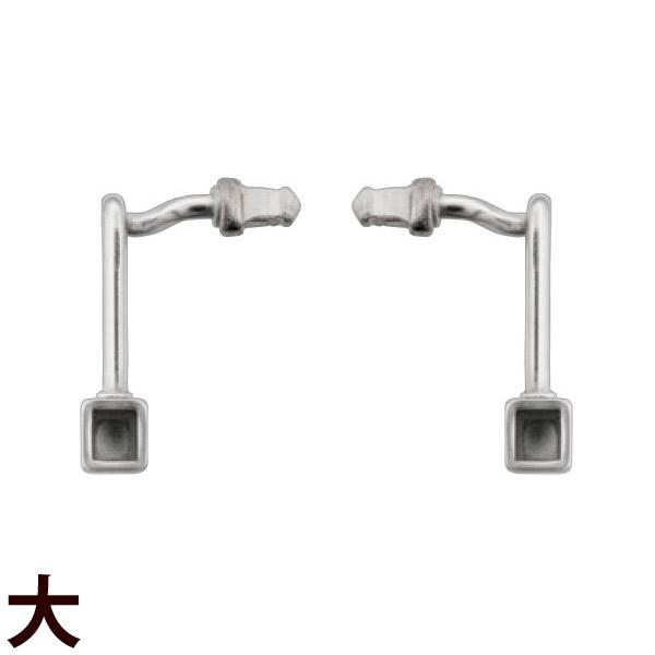 チタン材使用。頑丈さがうりのパッド足【※メガネ店様向け商品】■サイズ：13.5×7.5■素材：チタン材■対応ネジ：1.2mm■内容：1組入