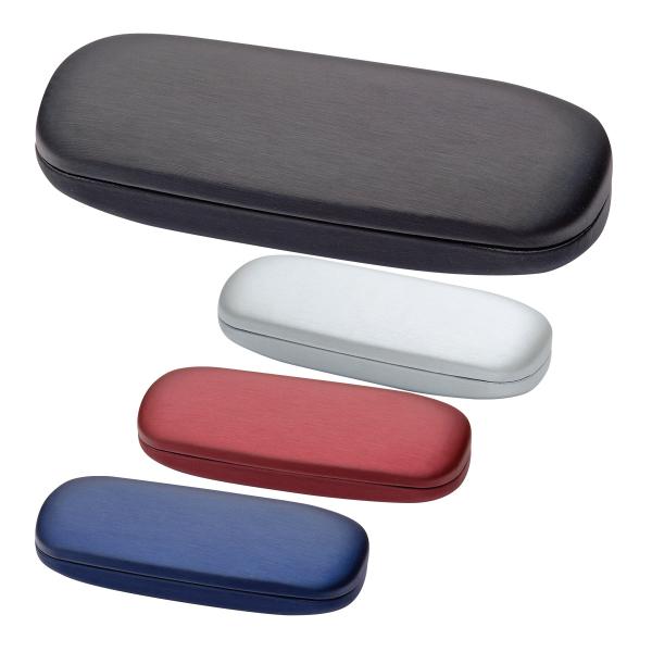 メガネケースSA-65。内寸(約):W148×D42×H28mm■素材：アルミ/合皮■鼻当：なし■内貼り：ベージュ■重量：約61g■内寸(約)：W148×D42×H28mm■その他：バネ式、ハード