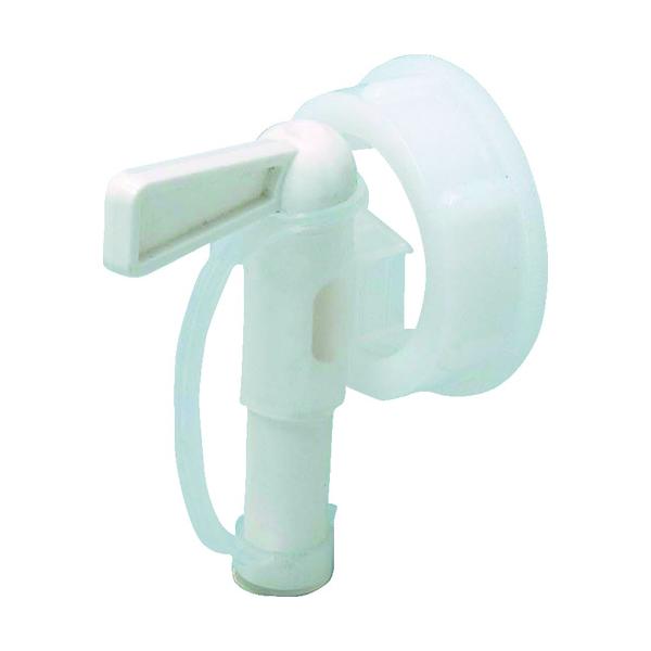 研究用品 ボトル・容器 ポリタンク ●液体物流に最適です。●食品に使用できます。●液体の排出に。●品名：バロンコック●適合機種：0360、0361、0362●色：白●幅(mm)：48●奥行(mm)：35.4●高さ(mm)：73●コック先端内...