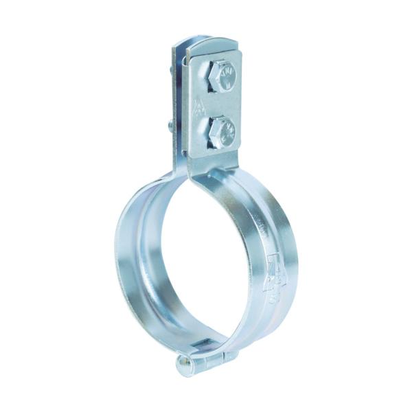 工事・照明用品 管工機材 配管支持金具 ●電気亜鉛メッキ仕上げです。●立て配管（SGP）の振れ止め支持する目的の支持金具。●適合管外径D：65A●適合管外径(mm)：76.3●寸法(mm)t：2.3●寸法(mm)W：25●寸法(mm)B：4...