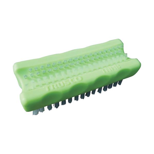 清掃・衛生用品 労働衛生用品 手指消毒用品 ●握りやすいフィット感のある形状です。●上部のアーチ植毛部分が爪の間の汚れ落としに効果的です。●カビなどが付きにくいポリプロピレン（PP）を台の素材として採用しています。●上部:爪や指先の汚れ落と...