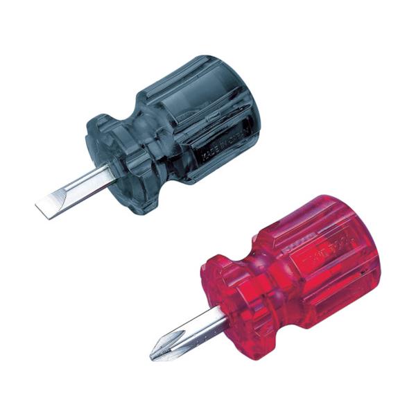 手作業工具 ドライバー・六角棒レンチ スタビードライバー ●全長が短いので、狭い箇所での作業に最適です。●マイナス(-)ねじの締付け、緩め作業に。●刃先：［［−］］0.8×7.2●軸長(mm)：23●全長(mm)：70●先端マグネット：有●...