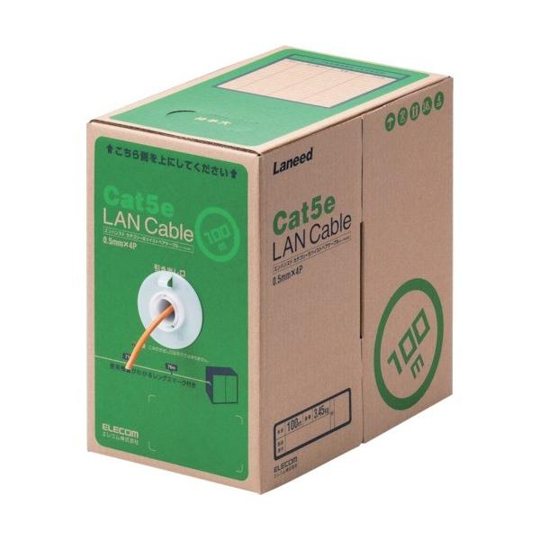 GR EU RoHSwߏLANP[u CAT5E 100m IW [LD-CT2/DR100/RS] LDCT2DR100RS ̔PʁF1 