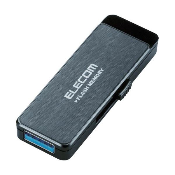 ELECOM USB3.0�t���b�V�� 32GB AES�Z�L�����e�B�@�\�t �u���b�N [MF-ENU3A32GBK] MFENU3A32GBK �̔��P�ʁF1 ��������