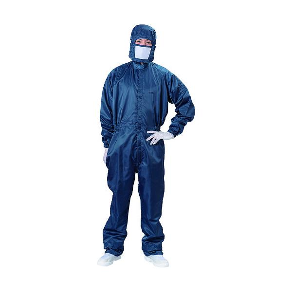 クリーンルーム用ウェア ISO Class 5 ブラストン カバーオール-紺-6L