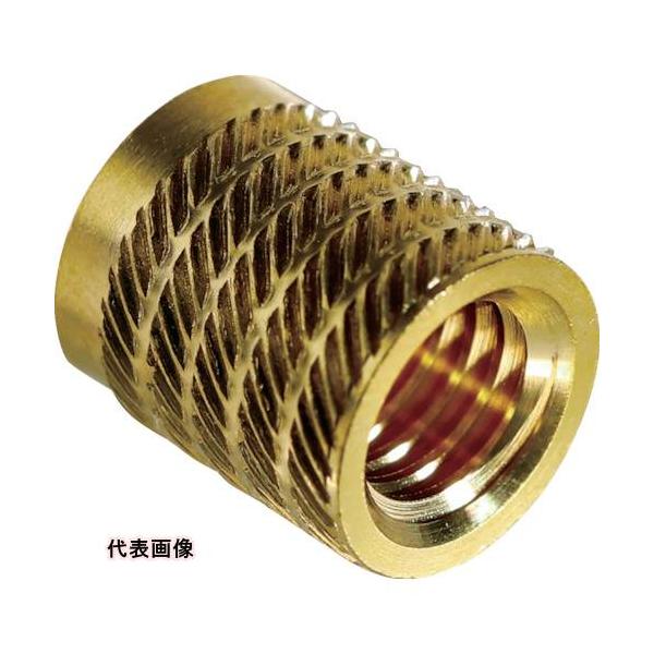 切削工具 ねじ切り工具 インサートねじ ●容易に使用でき、保持力やコストなどあらゆる面でバランスに優れたインサートナットです。●主にねじ山のない樹脂に圧入、もしくははんだごてなどで熱圧入をすることでねじ山を形成できます。●熱圧入にて挿入する...