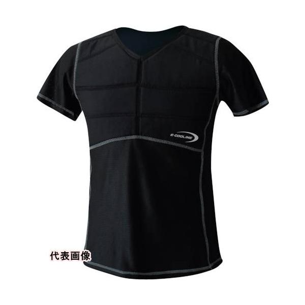 ■E-COOLINE TシャツL 持続冷却 SX3テクノロジー〔品番:27101350200L〕【3148108:0】[店頭受取不可] E-COOLINE TシャツL 持続冷却 SX3テクノロジー [27101350-200-L