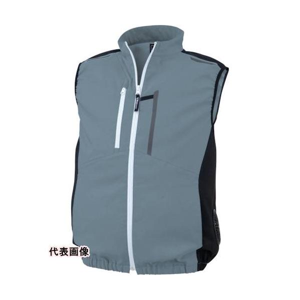 環境改善用品 暑さ対策用品 冷却衣服 ●ファンの位置が通常よりも脇に配置され、車の運転や椅子に座った状態でもファンが邪魔になりません。●再生PETを使用した地球に優しい空調服ベストです。●高温多湿の場所や作業全般に。●色：ブルーグレー●サイ...