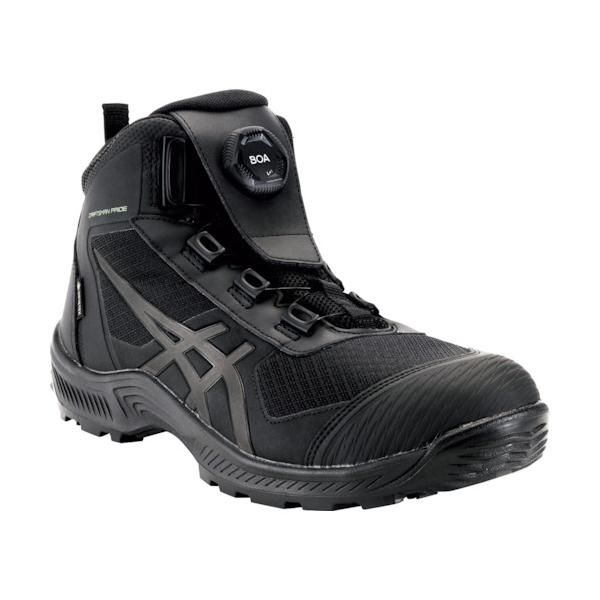 ASICS GORE-TEX 安全靴 27.0 ブラック×ガンメタル ASICS ウィンジョブCP604 GーTX BOA ブラック×ガンメタル 27.0cm