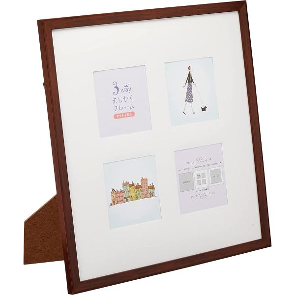 他サイト： フォトフレーム 写真立て 額縁 3WAYましかくフレーム 30角 スクエア インテリア 玄関 子供 記念日 クリスマスプレゼントの商品画像