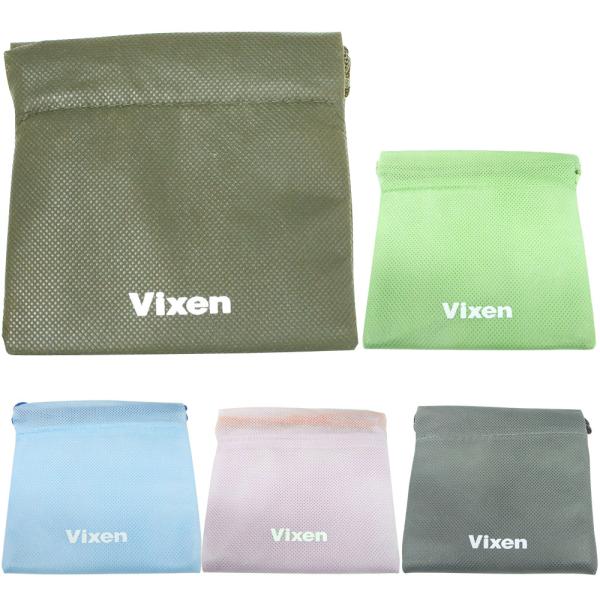 薄手でかさばらない素材のカラフルな専用ポーチ。サイズ:14×14×1mm