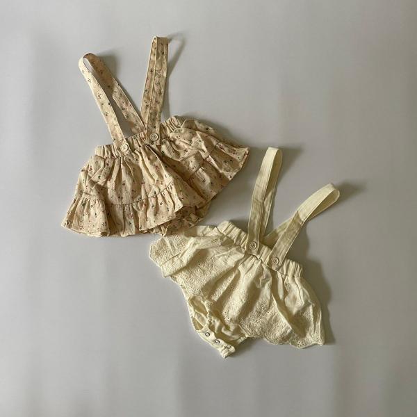 ベビー サスペンダー ブルマ スカート natural suspender bloomer skirt ナチュラル ヴィンテージ 花柄 パンチング レース サロペット