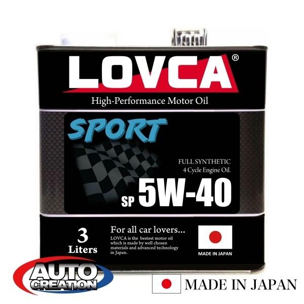 LOVCA エンジンオイル 5W-40 LOVCA SPORT 5W-40 3L缶 SP 軽自動車