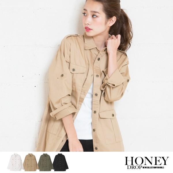 ジャケット レディース シャツ ミリタリーシャツ ジャケット ミリタリーデザイン ジャケット ロング丈 羽織 Buyee 日本代购平台 产品购物网站大全 Buyee一站式代购 Bot Online