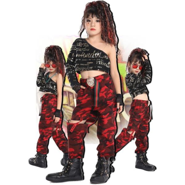 キッズ ダンス 衣装 トップス 左右アシメ ワンショル 長袖 Tシャツ 赤 黒 ヒップホップ ミニ丈 アシンメトリ ガールズヒップホップ キッズ ダンス衣装 Buyee Buyee Jasa Perwakilan Pembelian Barang Online Di Jepang