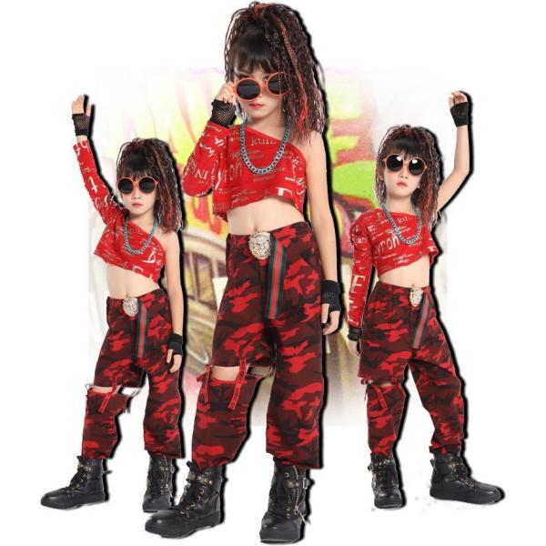 キッズ ダンス 衣装 トップス 左右アシメ ワンショル 長袖 Tシャツ 赤 黒 ヒップホップ ミニ丈 アシンメトリ ガールズヒップホップ キッズ ダンス衣装 Buyee Buyee Jasa Perwakilan Pembelian Barang Online Di Jepang