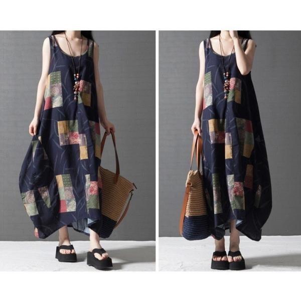 和柄 ワンピース マキシワンピ パッチワーク風 サイズ豊富 紺系 サマードレス 和風 リゾートワンピ ノースリーブ Buyee Buyee Japanese Proxy Service Buy From Japan Bot Online