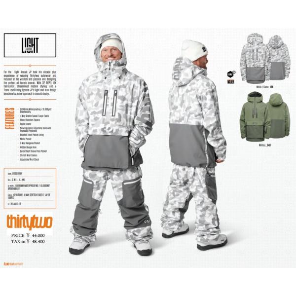 32 LIGHT ANORAK JACKET プルオーバー 送料無料 24-25 THIRTYTWO