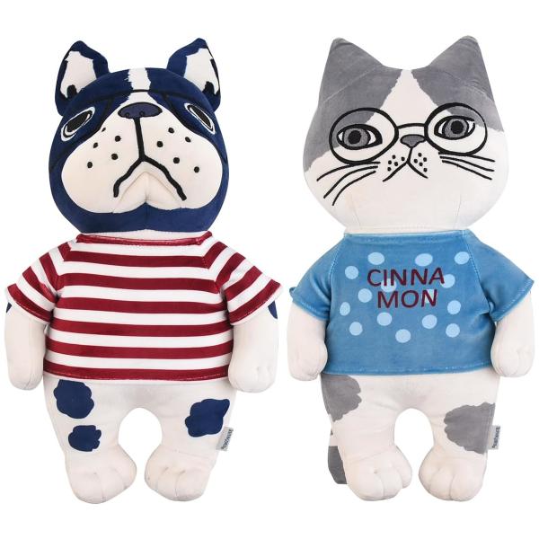 送料無料 大きめ 柔らか むにゅ かわいい ぬいぐるみ クッション 抱き枕 パフモチ アニマルモード パウロ シナモン 猫 ねこ 抱っこ クスグル kusuguru A倉庫