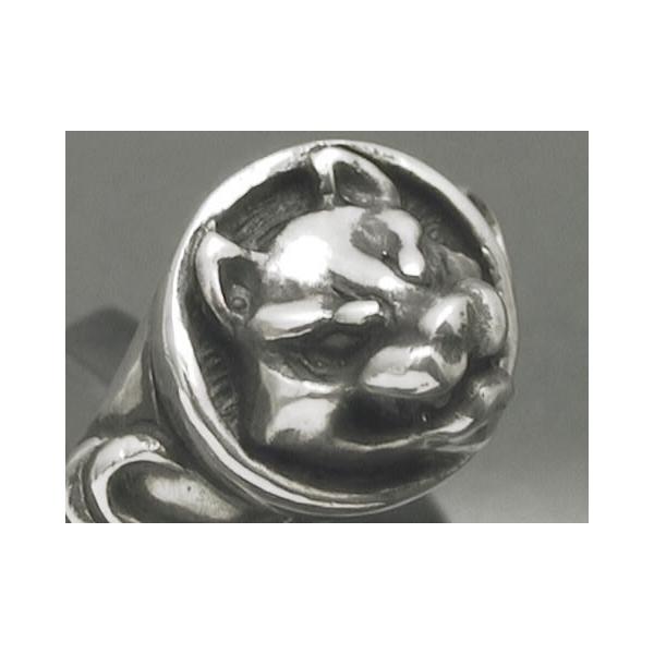 【シルバーアクセサリーラブクラフト】ウルフリング【和柄リング】