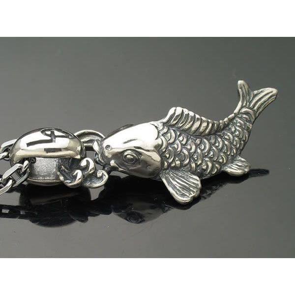 シルバーアクセサリー】大登り鯉ペンダントトップ【和柄ペンダント