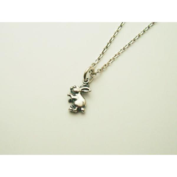 【シルバーアクセサリー】うさぎ（小）ペンダントトップ