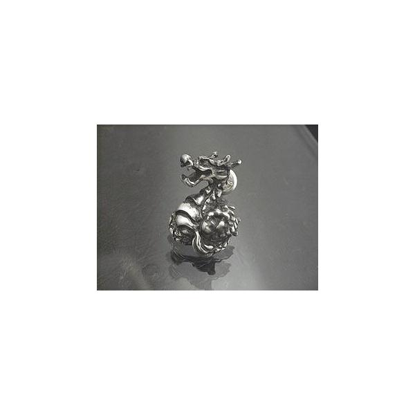 【シルバーアクセサリー】玉龍ピアス（１個）【ベルキャッチ付属】