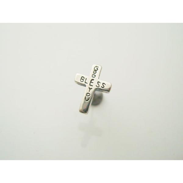 【シルバーアクセサリー】GBYクロスピアス（１個）【ベルキャッチ付属】
