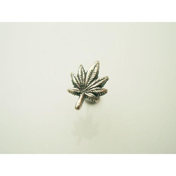 大麻草ピアス （１個） ベルキャッチ付属 【シルバーアクセサリー】