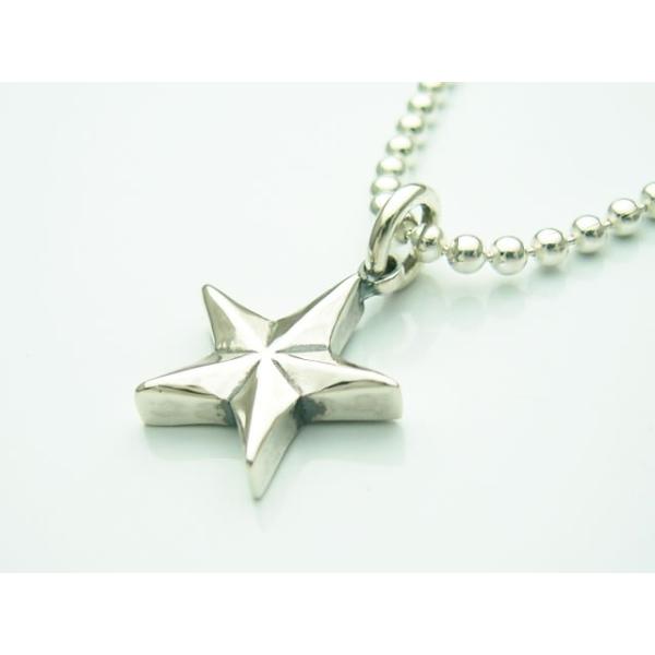 【シルバーアクセサリーラブクラフト】ラージSTAR（スター・星）ペンダントトップ（大）