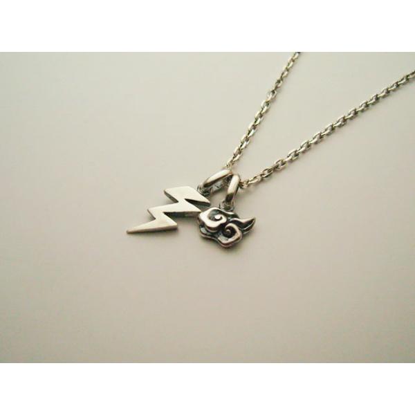 【シルバーアクセサリー】雷＆雲・ペンダントネックレス