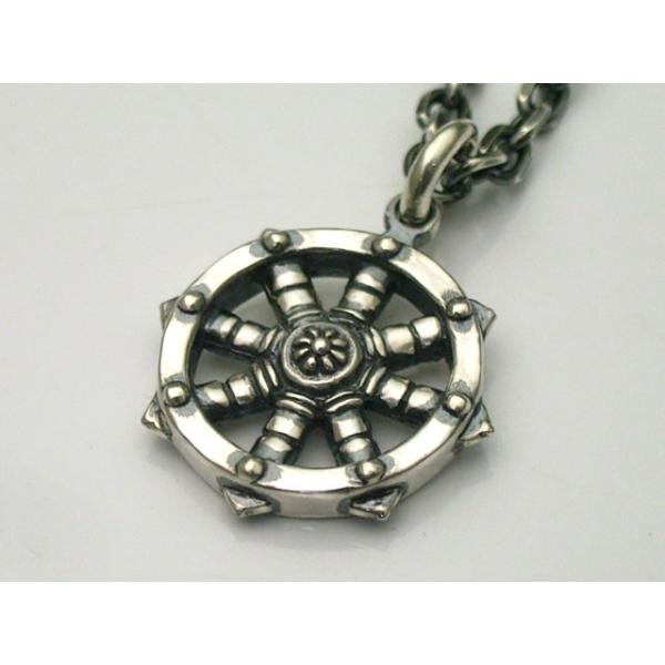 【シルバーアクセサリー ラブクラフト】法輪ペンダントトップ【和柄ペンダント】