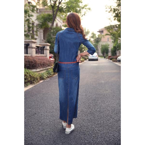ロングワンピース レディース デニムワンピース 長袖 シンプル デニムシャツワンピース タイトワンピース長袖 Buyee Buyee Japanese Proxy Service Buy From Japan Bot Online
