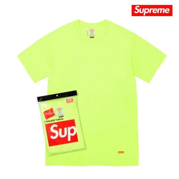 国内正規品 シュプリーム Supreme × US Hanes ヘインズ ボックスロゴ T