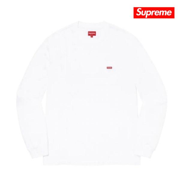 国内正規品 シュプリーム ロンT スモールボックスロゴ 長袖Tシャツ カットソー