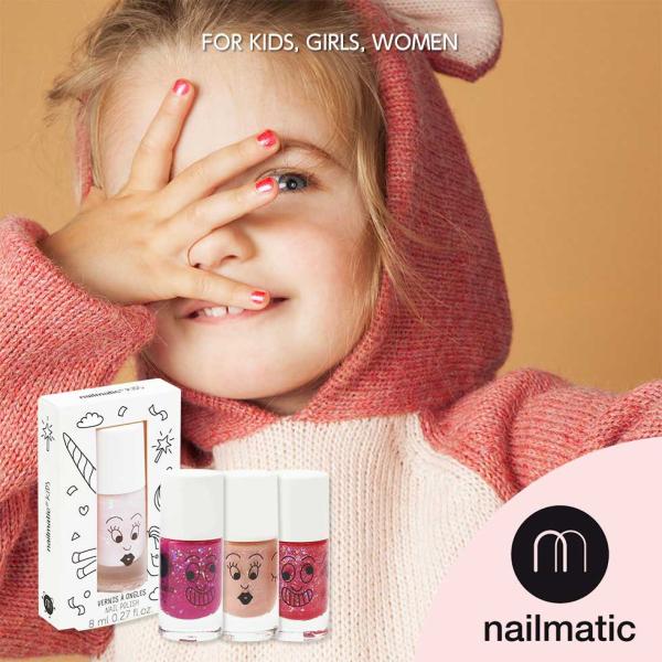 Nailmatic ネイルマティック 子供用 キッズ用 ネイル マニキュア グリッタータイプ Nailmatic G ラブリーコレクション 通販 Yahoo ショッピング
