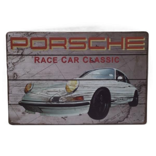 ポルシェ 911 金属製 メタルサインプレート 空冷 ガレージ レトロ