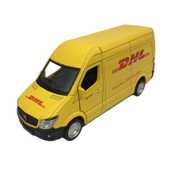 ミニカー 1/36 メルセデスベンツ DHL スプリンターバン ダイキャスト製
