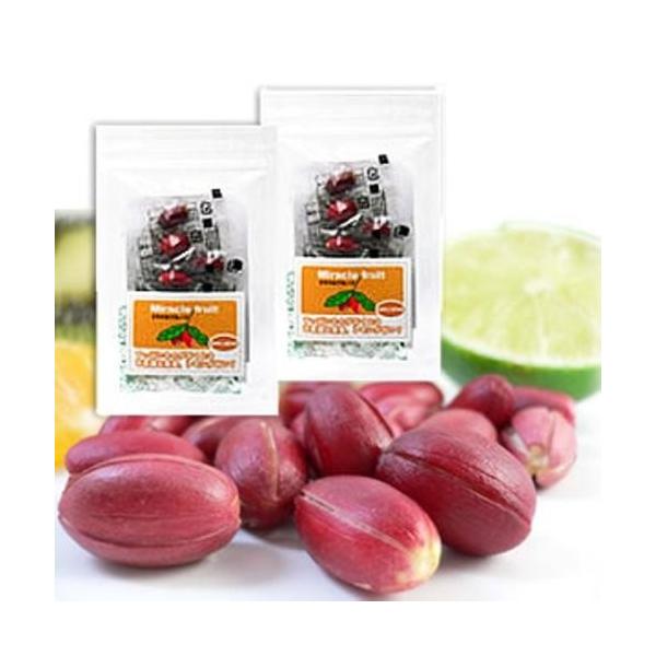 「商品情報」???すっぱいものが甘くなる、不思議な果実。カロリーを抑えながら甘味を楽しみ事もでき、天然成分で安心。人口甘味料の代替としても期待度大。テレビや雑誌・新聞などで話題。とても希少な実をフリーズドライ化。「主な仕様」レモンが甘い!?...