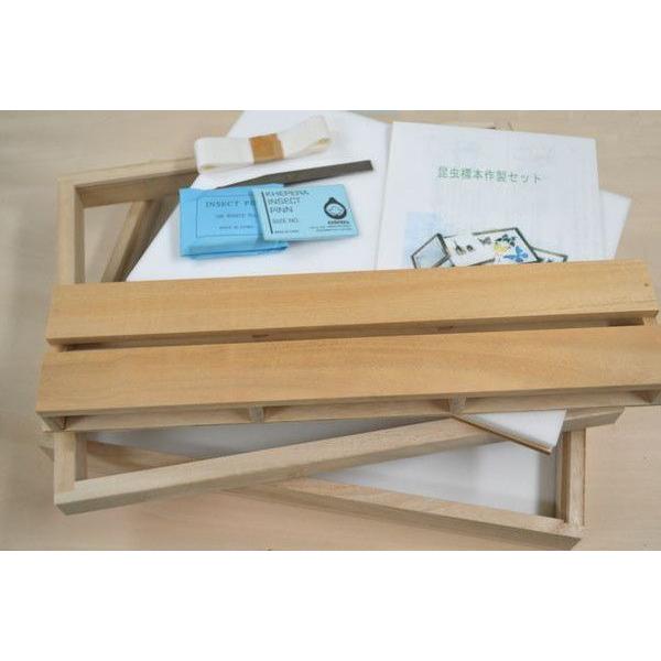 標本を作りたい！といっても何が必要なの？という方のためにセットを作りました。説明書も付いていますので、初心者の方にも適しています。【セット内容】展翅板4号（36×10ｃｍ）　展足板（29×20ｃｍ）展翅テープ（約20枚）　　昆虫針4号（10...