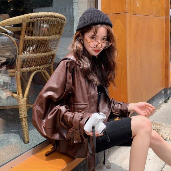 直販店 ライダースジャケット レディース フェイクレザー ビッグシルエット アウター おしゃれ かわいい ド 通販 相場 Ssl Daikyogo Or Jp