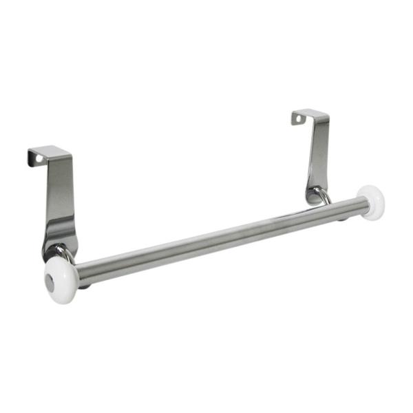 Interdesign タオル掛け ドアハンガー タオルバー キッチン York ホワイト クロム ej