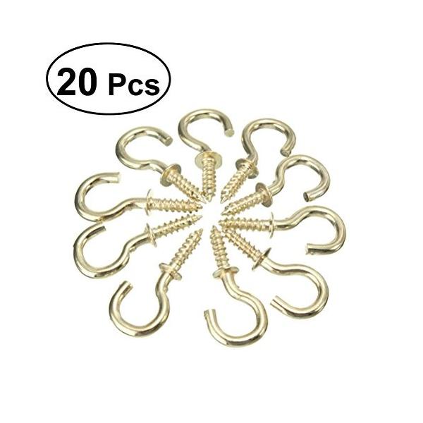 Winomo ネジフック 天井フック ゴールド 個セット 再再販 吊り下げ