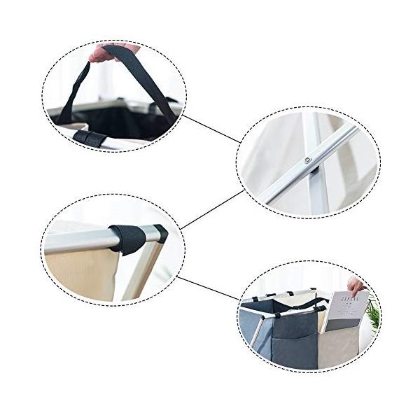 Qyonline Jp ランドリーバスケット 洗濯かご ランドリー収納 安全 ランドリボックス 洗濯ボックス おもちゃ収納 衣類 脱衣かご 雑物収納 玩具