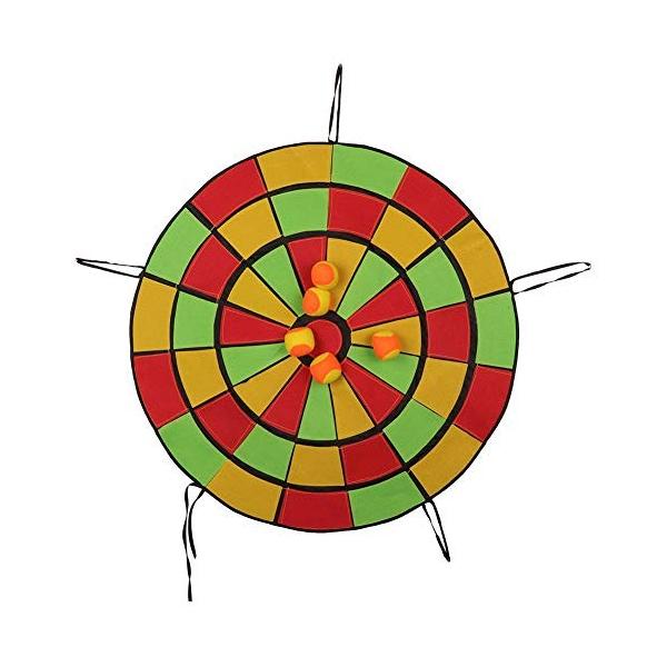 スティッキーターゲット 壁掛け式 取り付け簡単 幼稚園センストレーニングおもちゃダーツ 屋内と屋外 ボール付き