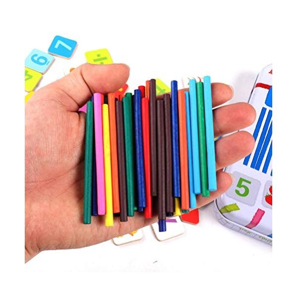 Nuolux 計算おもちゃ 数え棒 木製スティック ランキングtop5 子供の学習ゲーム 数学教育エイズ