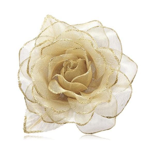 粋花 Suika バラ型 1輪コサージュ ゴールド Portal Caymangateway Com