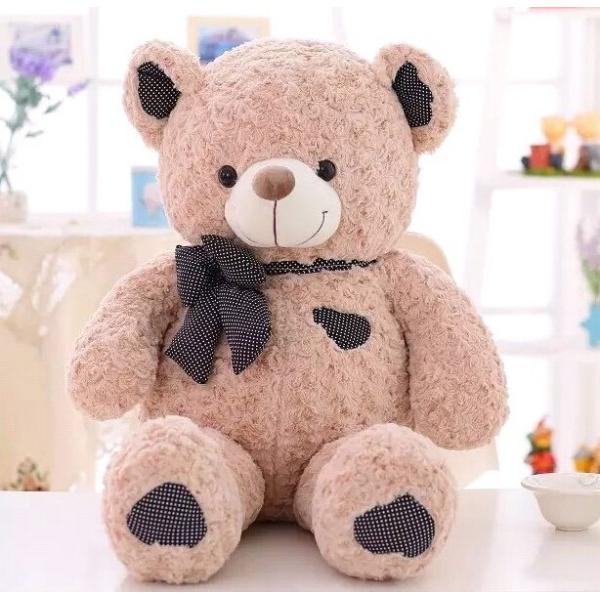 超人気の ぬいぐるみくまクマ大きいぬいぐるみ特大プレゼント お祝いふわふわな手触りがたまらない ダークブラウン ぬいぐるみ 人形 Tilthailand Dk
