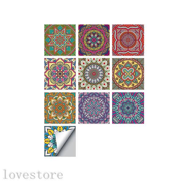 防水 タイルシール 10枚組 モロッコ風 エスニック タイルステッカー 壁紙シール 撥水 防油 臭なし Pvc リフォーム 洗面所 Diy Xhyx7af7bfb ラブストア 通販 Yahoo ショッピング