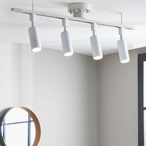 ブラック ♡スポットライト♡ 4セット ダクトレール仕様 4灯スポットライト ダクトレール LED SPOTS ブラック｜デザイン